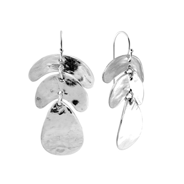 Triple Freeform Dangle Earrings